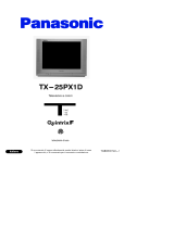 Panasonic TX25PX1D Istruzioni per l'uso