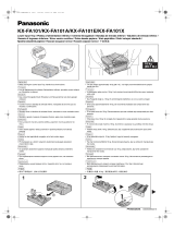 Panasonic KX-FA101 Manuale del proprietario
