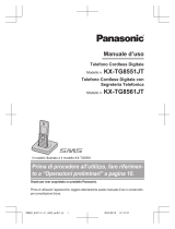 Panasonic KXTG8551JT Istruzioni per l'uso