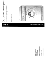 AEG LAV74700UPDATE Manuale utente