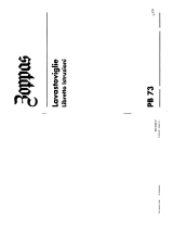 Zoppas PB73W Manuale utente