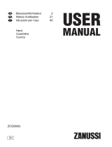 Zanussi ZCG560GW Manuale utente