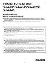 Casio XJ-A130, XJ-A135, XJ-A140, XJ-A145, XJ-A230, XJ-A235, XJ-A240, XJ-A245 XJ-A135/A145/A235/A245 - Guida alle funzioni USB