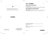 Casio CT-X800 Manuale utente