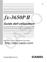 Casio fx-3650P II Guida utente