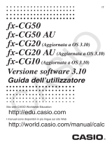 Casio fx-CG50UPD Guida utente