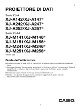 Casio XJ-M141, XJ-M146, XJ-M151, XJ-M156, XJ-M241, XJ-M246, XJ-M251, XJ-M256 Guida utente