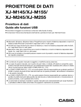 Casio XJ-A141, XJ-A146, XJ-A241, XJ-A246, XJ-A251, XJ-A256 (Serial Number: D****A) XJ-M145/M155/M245/M255 Guida alle funzioni USB