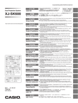 Casio XJ-SK600 Guida d'installazione