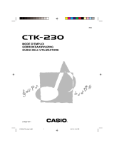 Casio CTK-230 Manuale utente