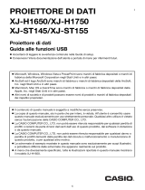 Casio XJ-H1600, XJ-H1650, XJ-H1700, XJ-H1750, XJ-ST145, XJ-ST155 XJ-H1650/H1750/ST145/ST155 Guida alle funzioni USB