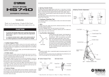 Yamaha HS740 Manuale utente