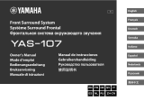 Yamaha YAS-107 Black Manuale utente
