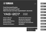 Yamaha YAS-207 - Soundbar Manuale del proprietario