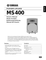 Yamaha MS400 Manuale del proprietario