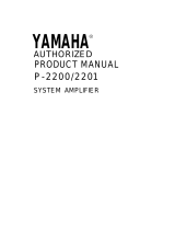 Yamaha P-2200/2201 Manuale utente