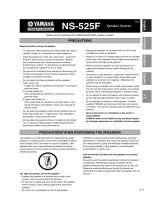 Yamaha NS-525 Manuale del proprietario