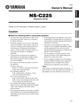 Yamaha NS-C225 Manuale del proprietario