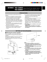 Yamaha NS-C8800 Manuale del proprietario