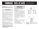 Yamaha NS-E105 Manuale utente