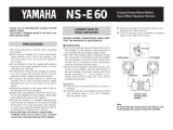 Yamaha NS-E60 Manuale utente