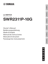 Yamaha SWR2311P-10G Manuale del proprietario