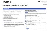 Yamaha RX-A780 Manuale utente