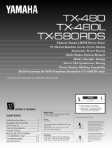 Yamaha TX480 Manuale utente