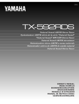 Yamaha TX-592RDS Manuale del proprietario
