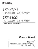 Yamaha YSP-3300 Manuale del proprietario
