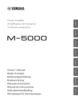 Yamaha M-5000 Manuale del proprietario