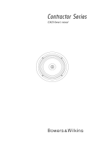 Bowers & Wilkins CCM20 Manuale utente