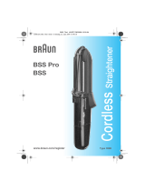 Braun BSS Pro, BSS, Cordless Straightener Manuale utente