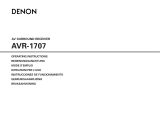 Denon Stereo Receiver AVR-1707 Manuale utente