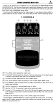 Behringer Bass Chorus BCH100 Manuale utente