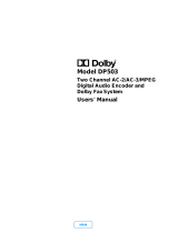 Dolby Laboratories DP503 Manuale utente