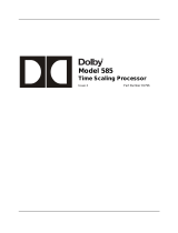 Dolby Laboratories 585 Manuale utente