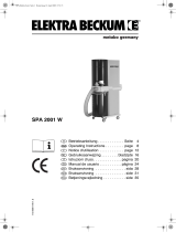 Elektra Beckum Dust Collector SPA 2001 W Manuale utente