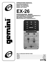 Gemini Musical Instrument EX-26 Manuale utente