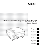 NEC Projector DT100 Manuale utente