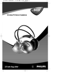 Philips Headphones HC8410 Manuale utente