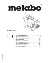 Metabo Air Compressor Power 260 Manuale utente