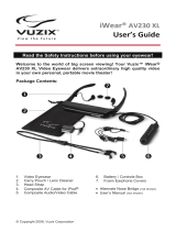 Vuzix Video Eyeware AV230 XL Manuale utente