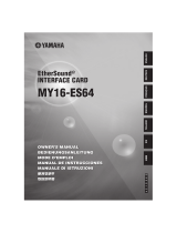 Yamaha EtherSound MY16-ES64 Manuale utente