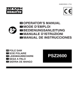 Zenoah Pole Saw PSZ2600 Manuale utente