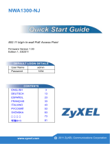 ZyXEL NWA1300-NJ Manuale utente