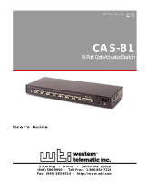 Western Telematic CAS-81 Manuale utente