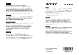 Sony HDR-MV1 Manuale del proprietario