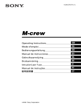Sony M-crew MDS-PC3 Istruzioni per l'uso