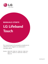 LG Lifeband Touch FB84 Guida utente